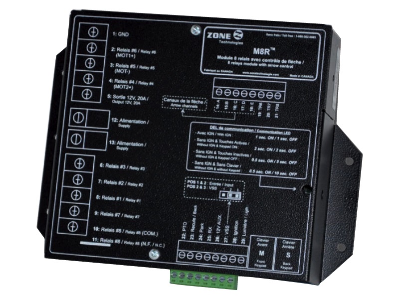 8 relays output system M8R